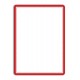 Magneto - samolepicí rámeček, A3, antireflex. PVC, červený - 2 ks