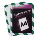 Magneto Solo bezpečnostní zelenobílá A4 magnetická kapsa/2ks.