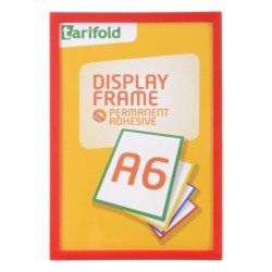 Samolepící rámeček A6 červený/1ks Display Frame