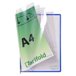 Kapsy Foldfive na přídavné dokumenty A4, modré/5ks